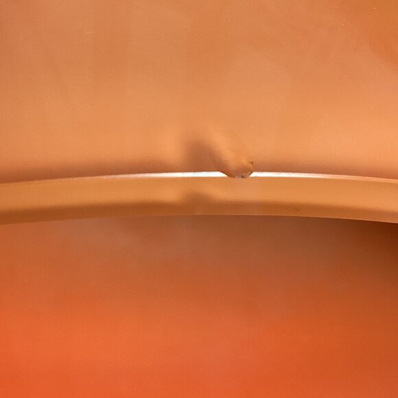 Waterford Evolution Orange Red Stripe Oval Modern Glass Vase - Picture 8 of 14